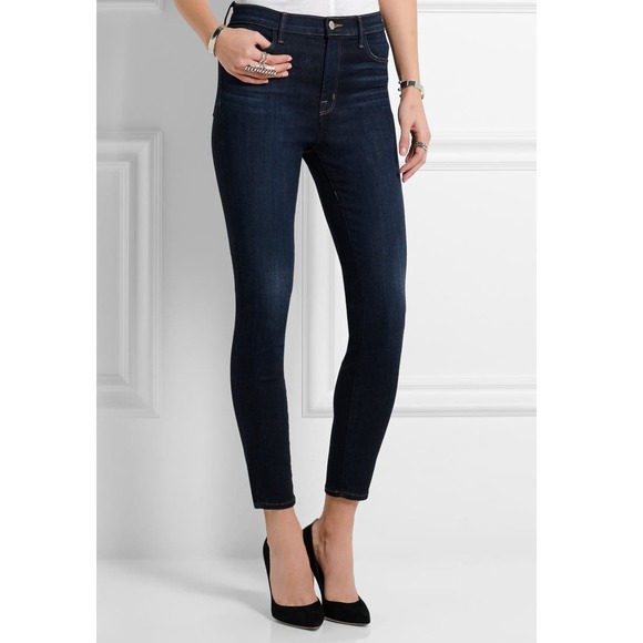 J. Brand Dark Wash Blue Indigo Mid Rise Skinny Jeans Women's Size 26 - Picture 1 of 9